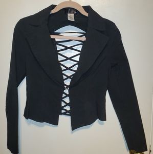 Corset Back Blazer